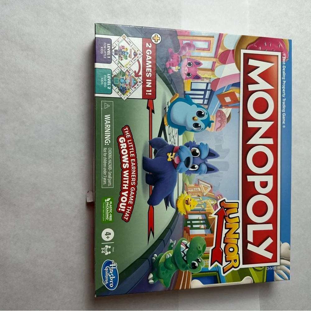 BOARD GAME & PUZZLE LOT X 3- MONOPOLY JR, RING IT ON, & ELENA (SEALED) PUZZLE - Picture 2 of 14